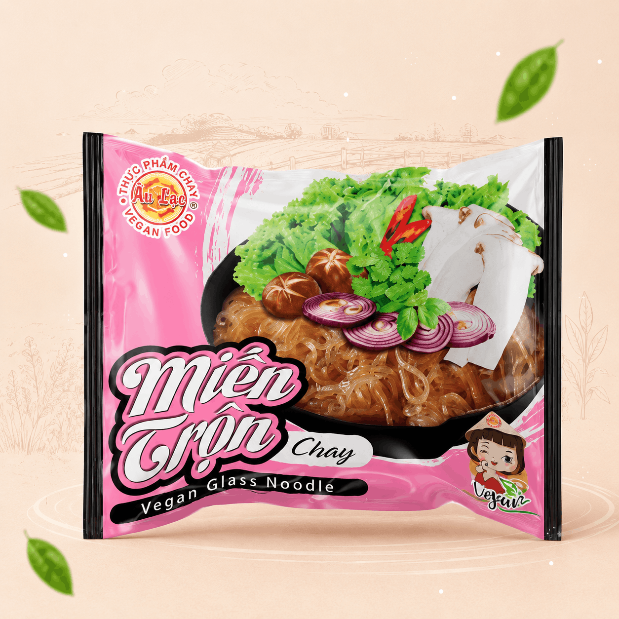 Miến Trộn Chay Ăn Liền 75g Âu Lạc (Gói)