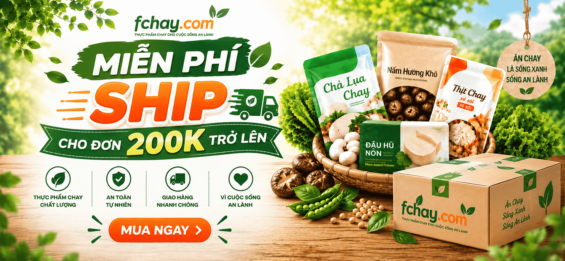 Fchay - Miễn phí ship cho đơn hàng từ 200.000đ trở lên